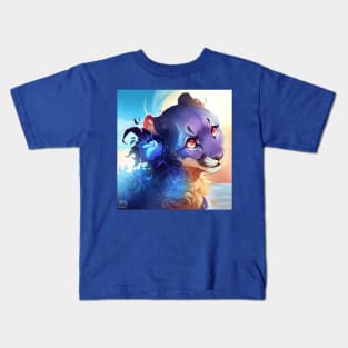 Blue Girl Kids T-Shirt